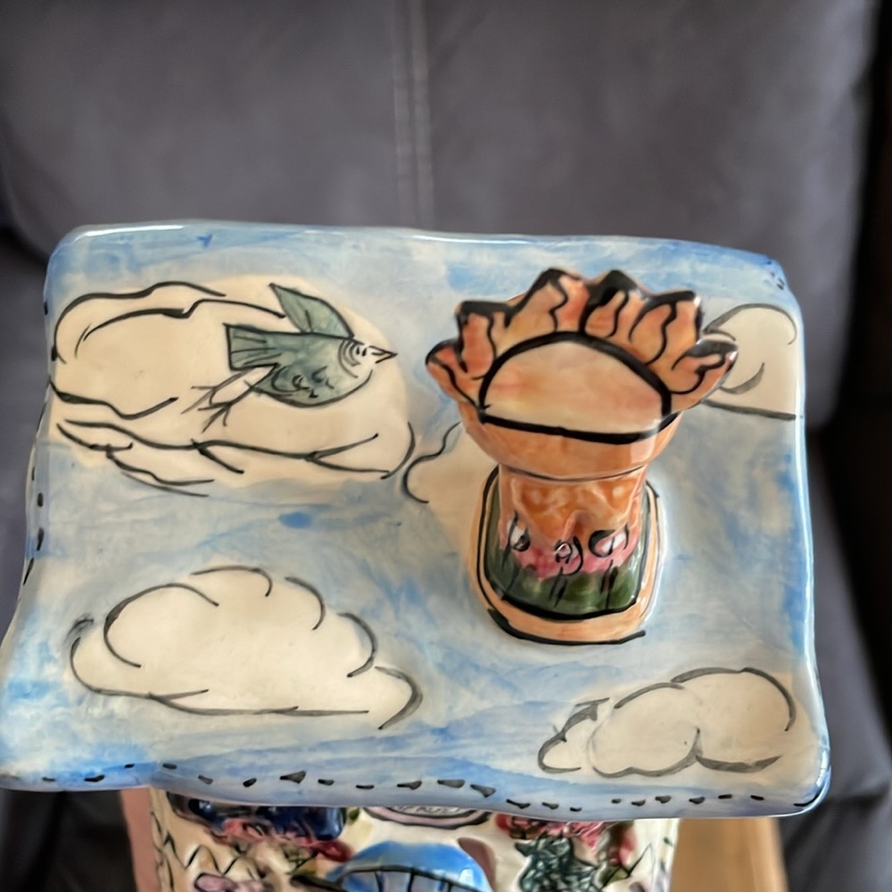 🌎Blue Sky Clayworks Tea Light House Heather Goldminc Little Bit of Heaven 2001 - Picture 12 of 16